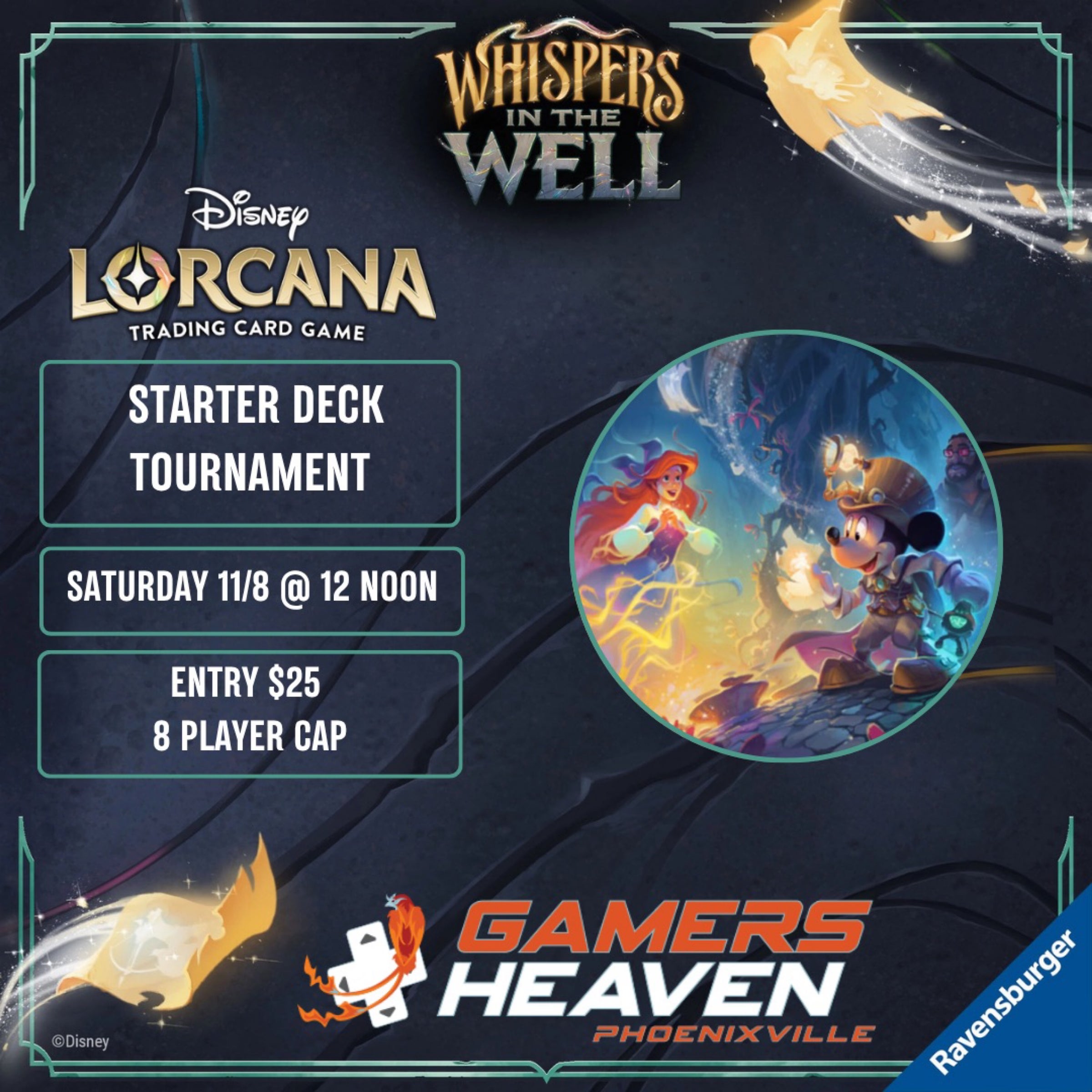 Lorcana Starter Deck Tournament | Gamers Heaven Phoenixville